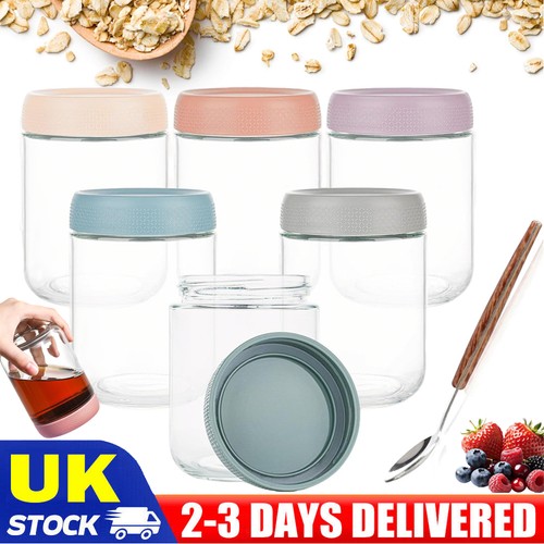 6pcs overnight oats container - 6pcs,