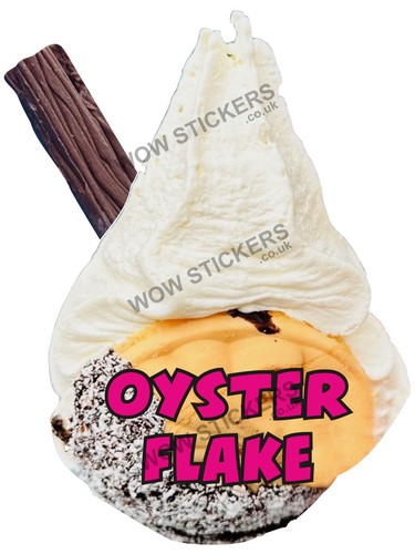 Ice cream van sticker - , oyster