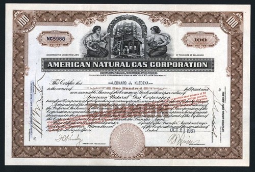 1931 american natural gas - ,