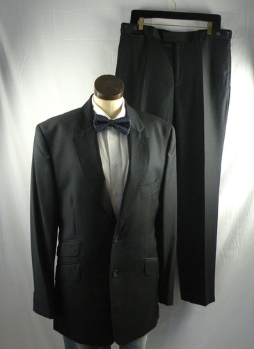 Crombie suit 100 wool black - crombie,