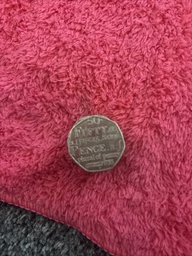 2005 fifty pence coin - pence, coin,