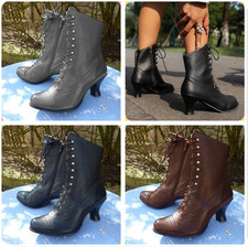 Women Low Kitten Heel Ankle