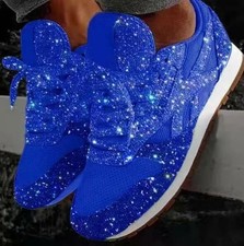 Womens Ladies Flat Trainers