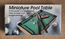 Mini Pool Table for Kids - Table Top Game- Very little use - White ball missing