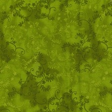 100% Cotton Craft fabric metre Fat Quarter john louden Mystic vine salmon green