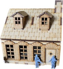 28mm Normandy Style House Narrow, Bolt Action WW2, 40k