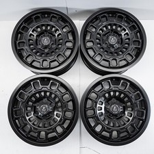 Mercedes Sprinter VW Crafter 17” Alloy Wheels Axe EX38 Satin Black 6x130 Swamper