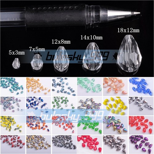 Crystal glass teardrop - glass,