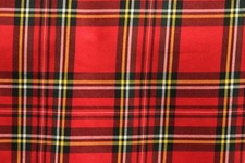 VISCOSE TARTAN FABRIC Premium