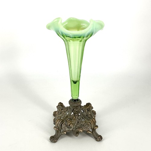 Victorian glass epergne - victorian,