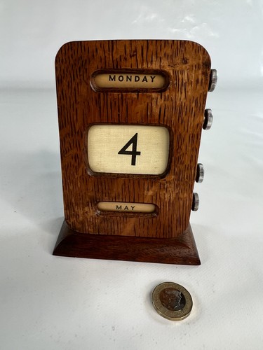Vintage wooden perpetual date - vintage,