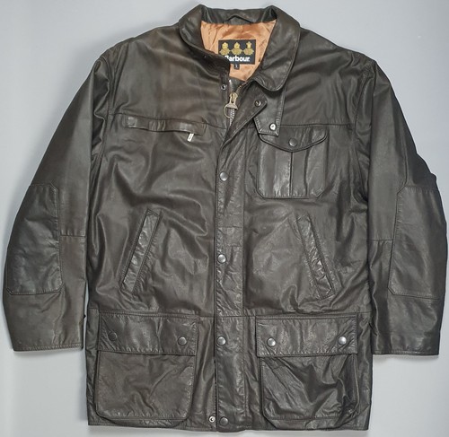 Barbour leather jacket mens - leather,