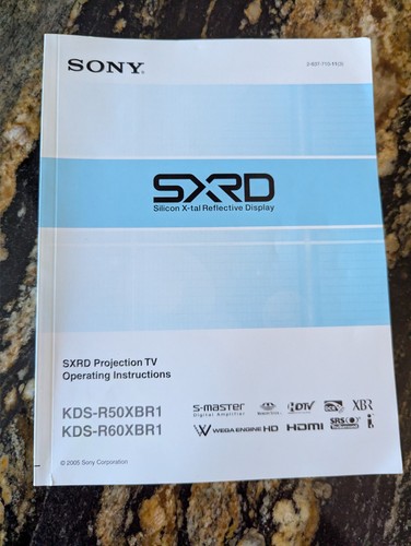 Sony manual for - , sxrd