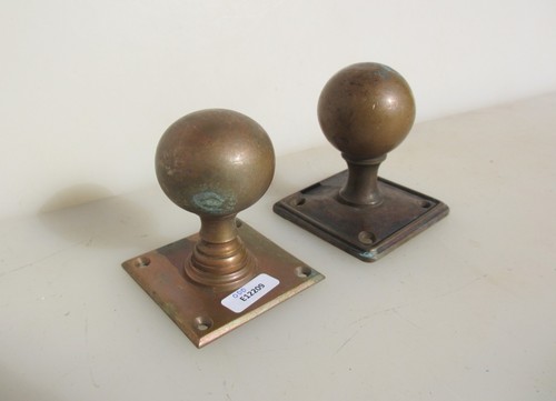Antique bronze door knobs - antique,