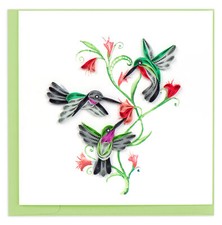 Quilling Hummingbird Trio