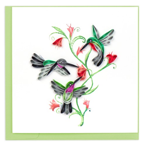 Quilling hummingbird trio - quilling,