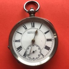 Vintage silver pocket watch c1890/1910, by Kendal & dent