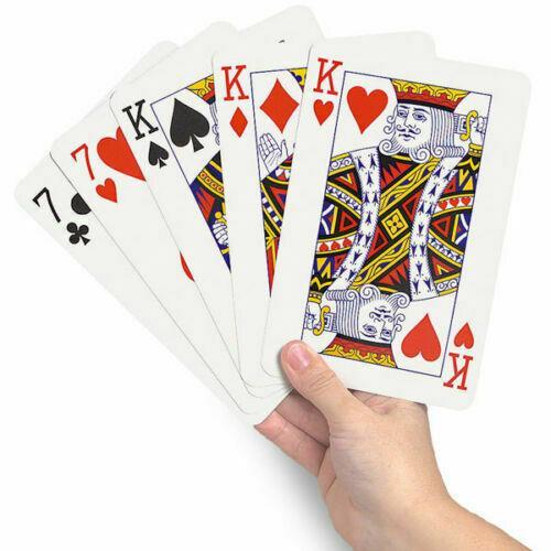 Giant playing cards large - x,