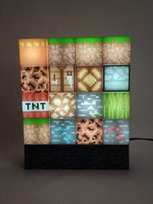 Minecraft Building Blocks Led Night Light with Power Adapter