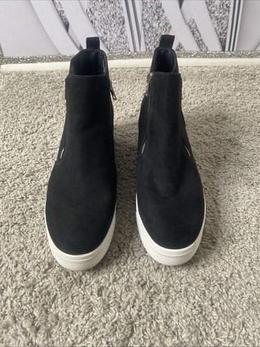 Black hidden wedge heel - wedge,