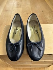 French Sole Navy Leather Jane