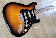 Fender Squier Strat Sunburst/Black/Cream w Alnico V PUP Upgrade + EXTRAS