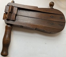 Antique Victorian 1860s Wooden Police Rattle WW1 Gas Warning Alert