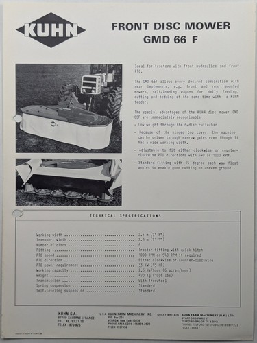 Original kuhn gmd - gmd, f