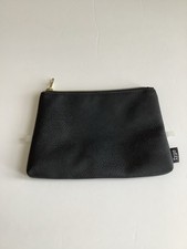 Typo Black Pencil Case / Pouch With Gold Coloured Zip In Good Condition