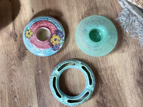 Vintage flower posy bowls - vintage,