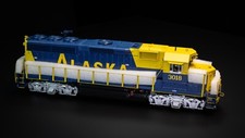 MTH O Gauge GP-40 Alaska RR with Proto-Sound 3.0 2 rail scale wheels - unused 