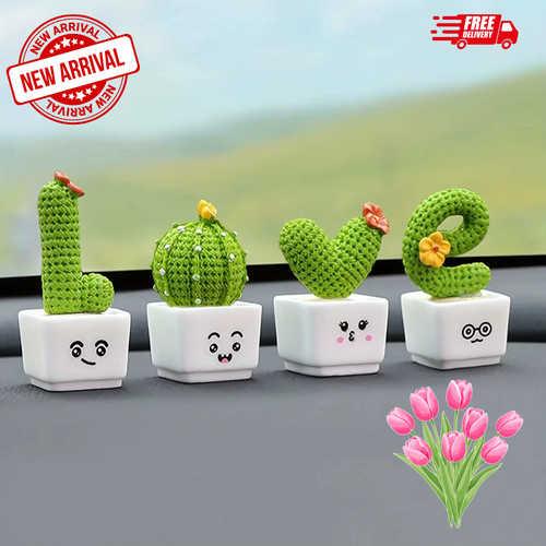 4pcs mini resin succulent - mini,