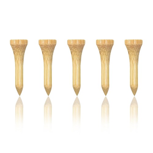 Natural color wooden golf tees - natural,