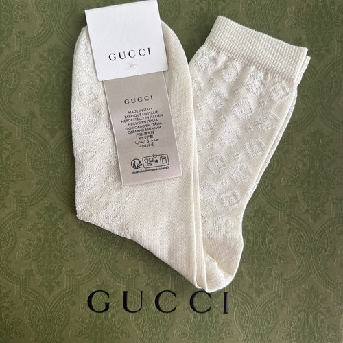 Gucci cream logo intarsia knit - cream,