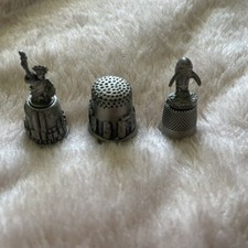 Thimble Bundle Pewter Vintage