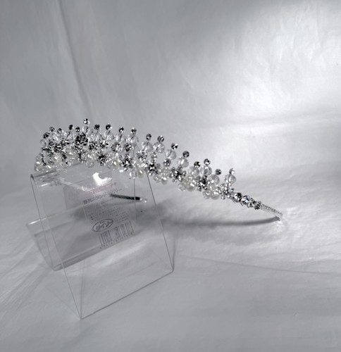 White sparkling crystal bridal - white,