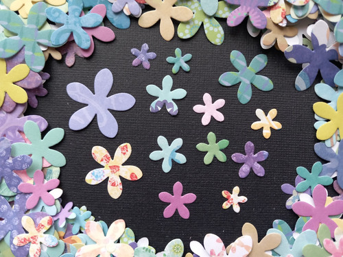 Flower die cuts bag - flower,