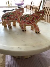 BN Pair of Hand Painted Wooden