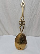 ANTIQUE  PEARAGE UK MADE BRASS  CHESTNUT ROASTING LIDDED PAN  53 CM LENGHTX 18.5