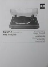 Dual CS 505-3 Hifi Turntable