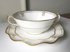 Royal Crown Derby LOMBARDY Cream Soup & Saucer(s) Mint!