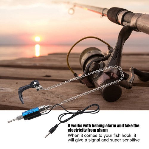 Blue fishing bite alarm - fishing,