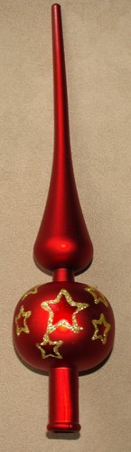 Red finial style christmas - red, finial-style