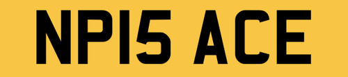 Number plate private - np,