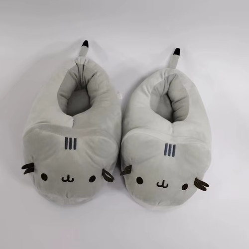 Cartoon grey cat soft plush - soft,
