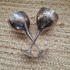 Vintage Hammered Silver Plate
