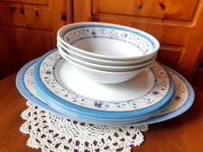 Vintage Melamine Floral Plates + Bowls Set