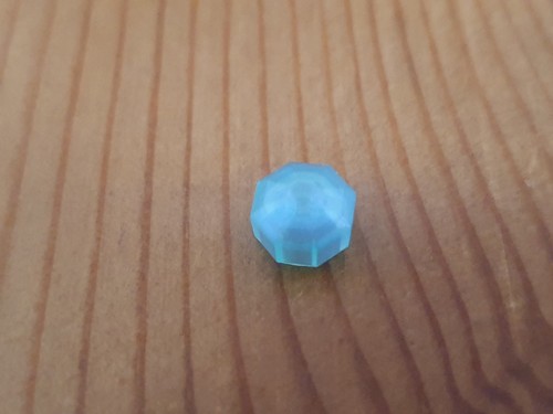 Lego trasparent blue jewel - 1,