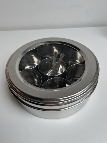 Stainless steel masala dabba - steel,