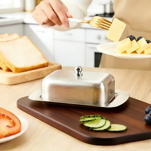 Butter tray stainless steel - butter,